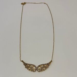 Stella and Dot Elegant Gold Wing Necklace